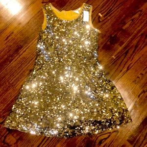 NWT gap sequin skater dress sz 10